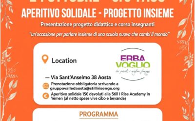 Aperitivo solidale Still I Rise ad Aosta